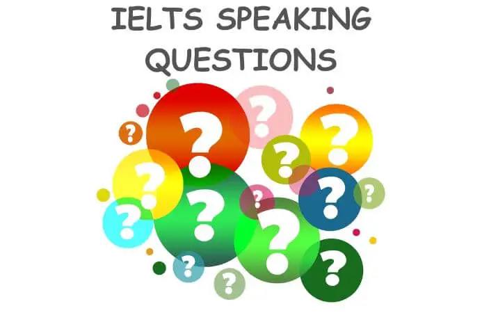 IELTS official speaking questions